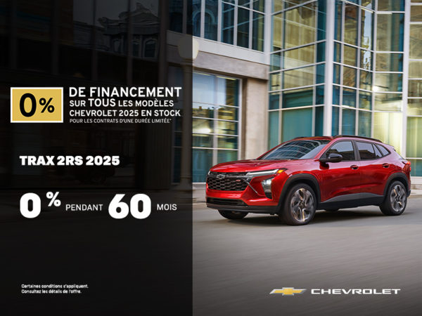 Procurez-vous le Chevrolet Trax 2025