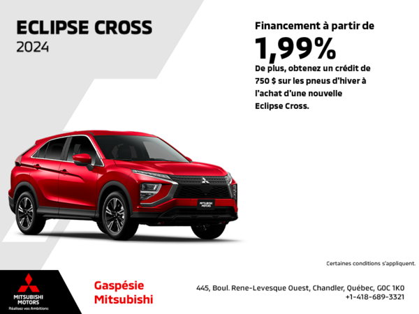 Procurez-vous le Mitsubishi Eclipse Cross 2024