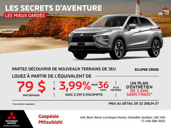 Procurez-vous le Mitsubishi Eclipse Cross 2025