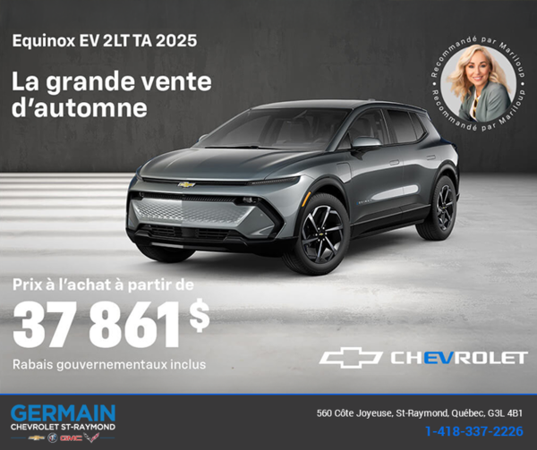 Procurez-vous le Chevrolet Equinox EV 2025