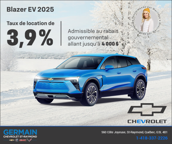 Procurez-vous le Chevrolet Blazer EV 2025