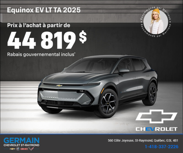 Procurez-vous le Chevrolet Equinox EV 2025