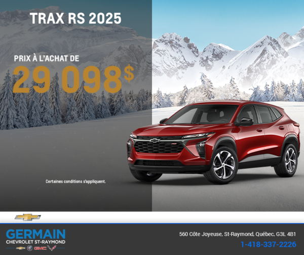 Procurez-vous le Chevrolet Trax 2025