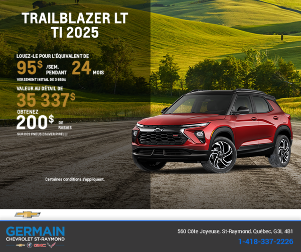 Le Chevrolet Trailblazer LT 2025