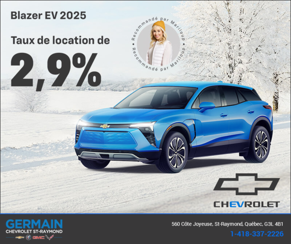 Procurez-vous le Chevrolet Blazer EV 2025