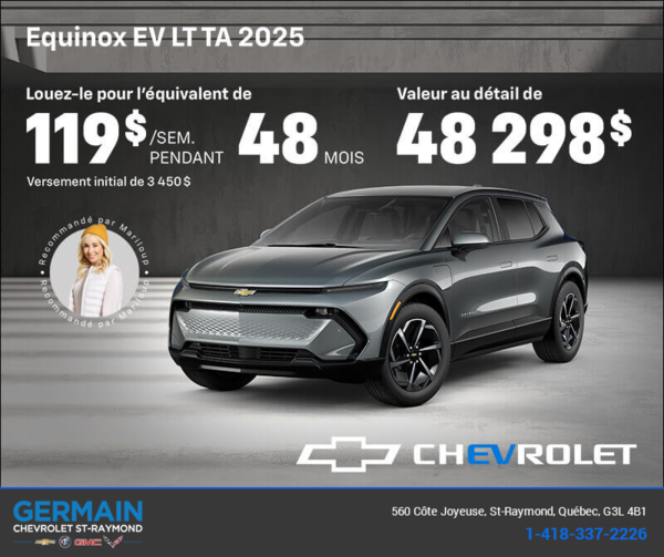 Procurez-vous le Chevrolet Equinox EV 2025