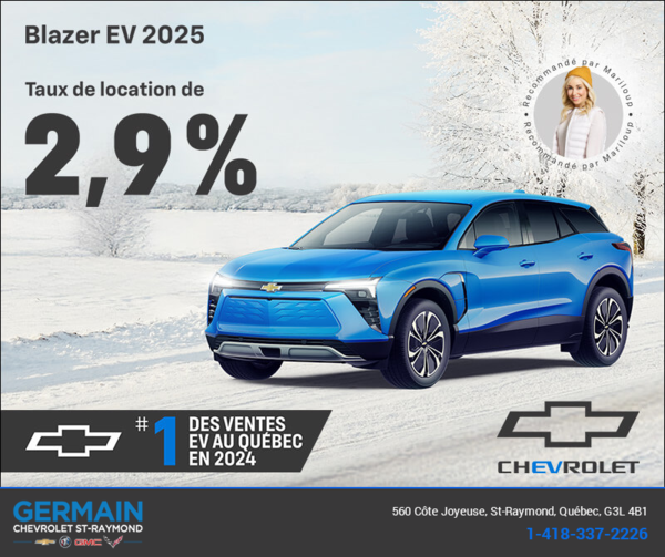 Procurez-vous le Chevrolet Blazer EV 2025