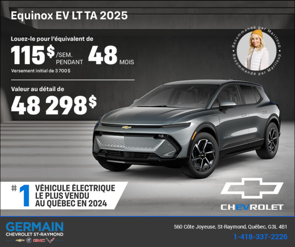 Procurez-vous le Chevrolet Equinox EV 2025