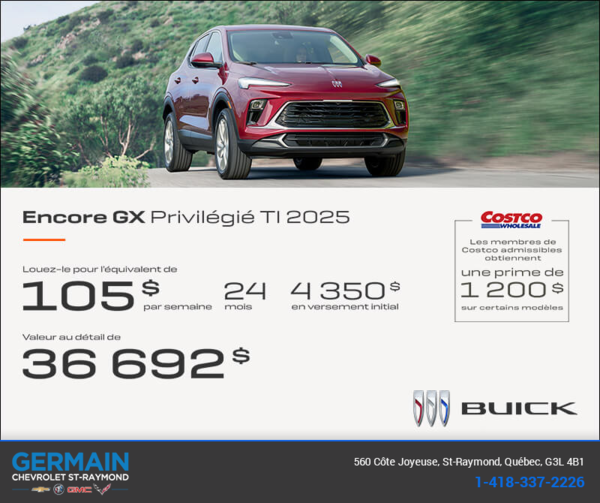 Procurez-vous le Buick Encore GX 2025