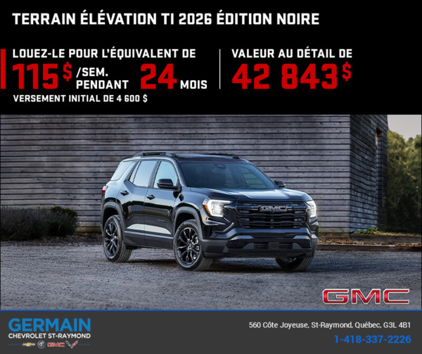 Le GMC Terrain 2026
