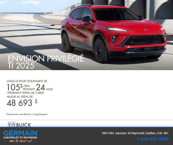 Procurez-vous la Buick Envision 2025