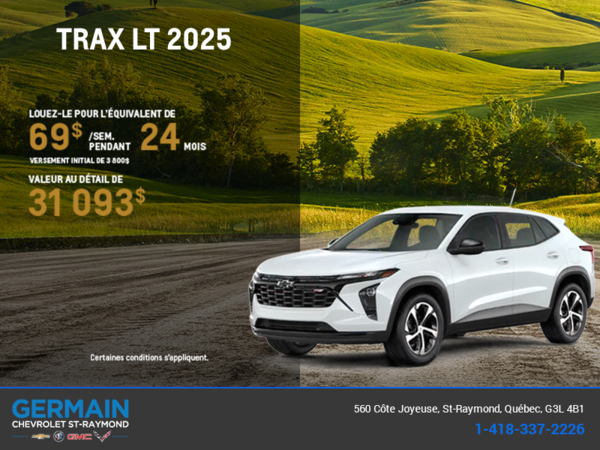 Procurez-vous le Chevrolet Trax 2025
