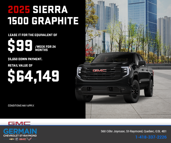 The 2025 GMC Sierra 1500 Graphite