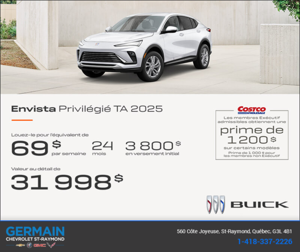Procurez-vous la Buick Envista 2025