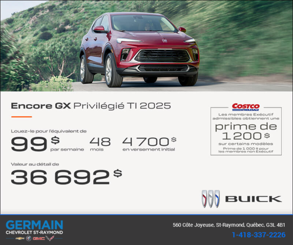 Procurez-vous le Buick Encore GX 2025