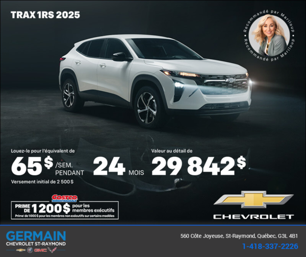 Procurez-vous le Chevrolet Trax 2025