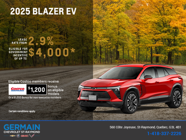 Get the 2025 Chevrolet Blazer EV