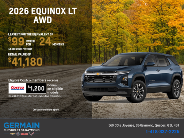 Get the 2026 Chevrolet Equinox LT AWD