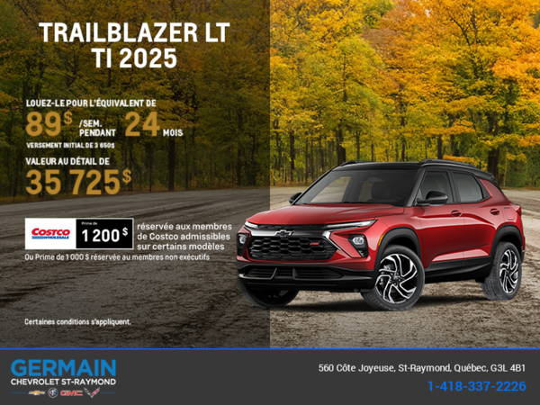 Le Chevrolet Trailblazer LT TI 2026