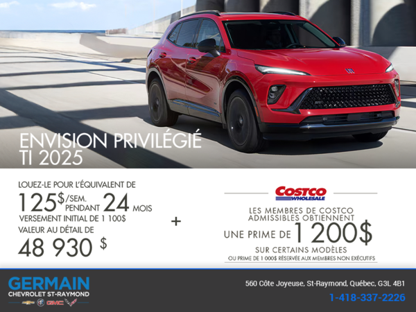 Procurez-vous la Buick Envision Privilégié TI 2025
