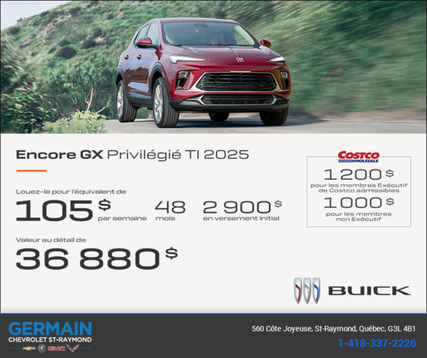 Procurez-vous le Buick Encore GX 2025