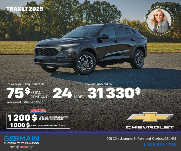 Procurez-vous le Chevrolet Trax LT 2025