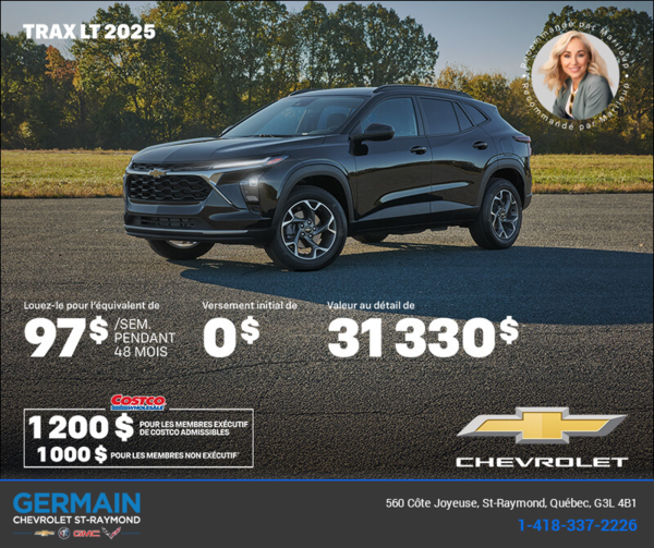 Procurez-vous le Chevrolet Trax LT 2025