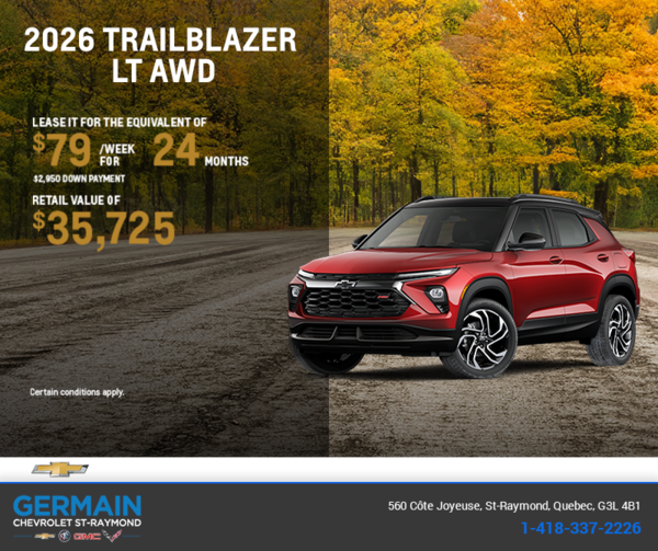 Get the 2026 Chevrolet Trailblazer LT AWD