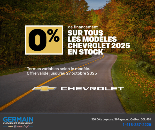 L'événement du mois Chevrolet
