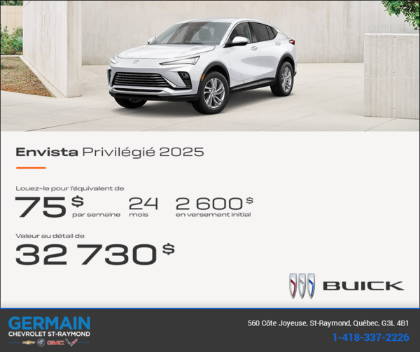Procurez-vous la Buick Envista 2025