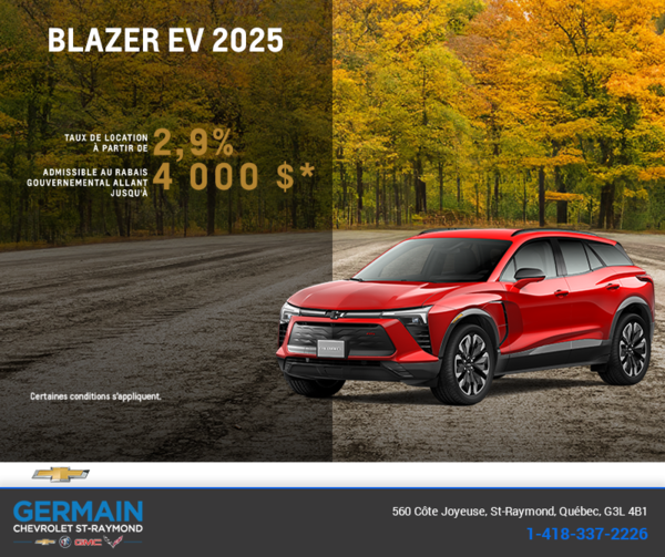 Procurez-vous le Chevrolet Blazer EV 2025