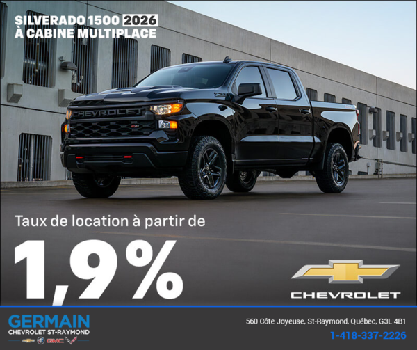 Procurez-vous le Chevrolet Silverado 1500 2026