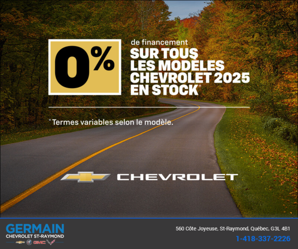 L'événement du mois Chevrolet