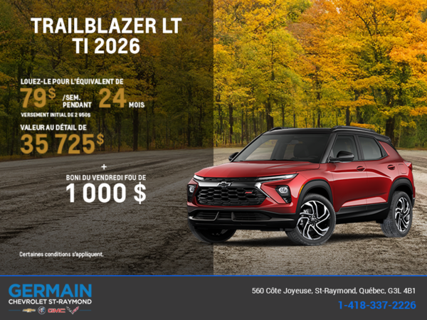 Le Chevrolet Trailblazer LT TI 2026