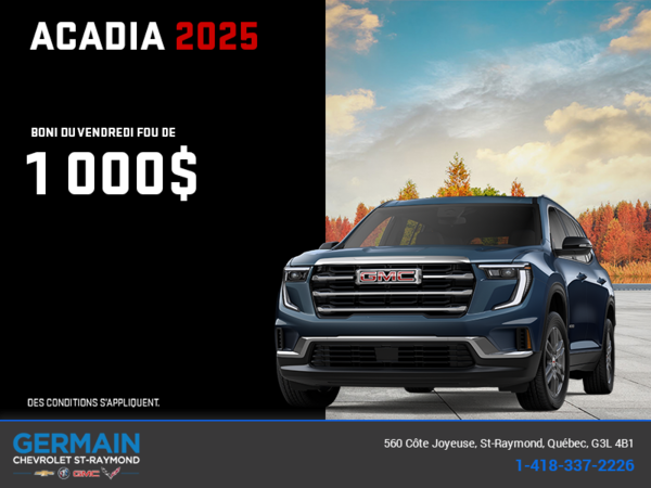 Le GMC Acadia 2025
