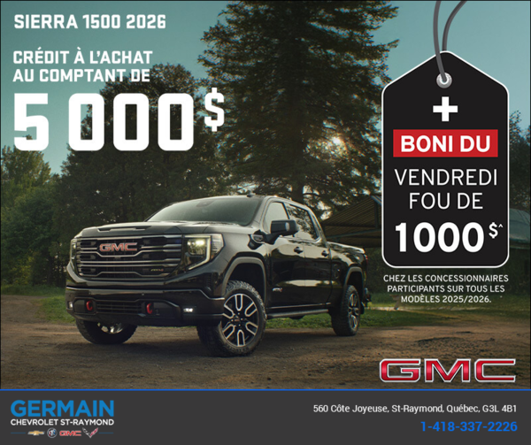 Le GMC Sierra 1500 2026