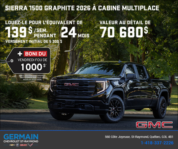 Le GMC Sierra 1500 2026