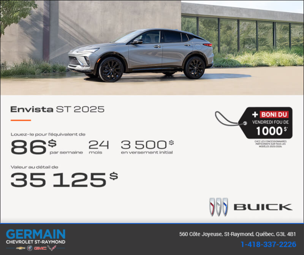Procurez-vous la Buick Envista 2025