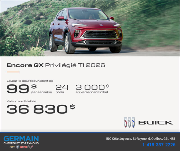 Procurez-vous le Buick Encore GX 2025