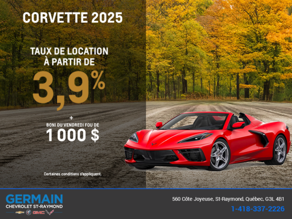 Procurez-vous le Chevrolet Corvette 2025
