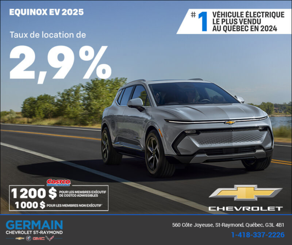 Procurez-vous le Chevrolet Equinox EV 2025