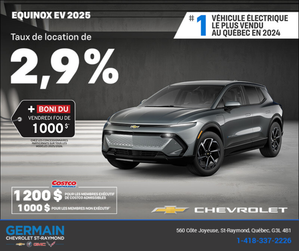 Procurez-vous le Chevrolet Equinox EV 2025