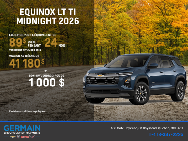 Procurez-vous le Chevrolet Equinox LT TI 2026