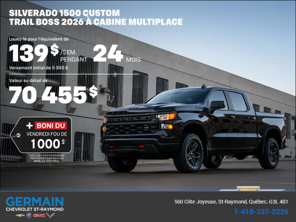 Procurez-vous le Chevrolet Silverado 1500 2026