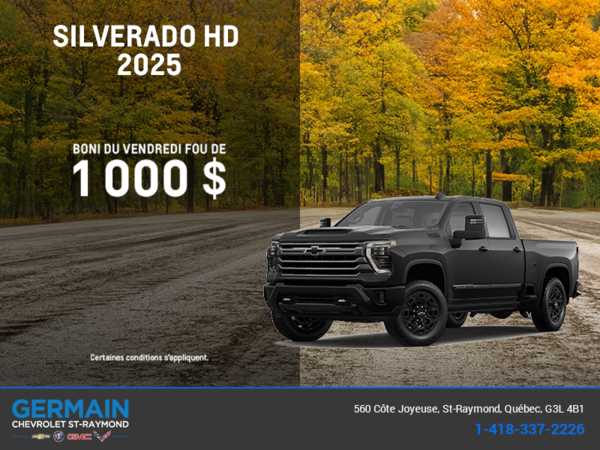 Procurez-vous le Chevrolet Silverado HD 2025