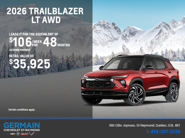 Get the 2026 Chevrolet Trailblazer LT AWD