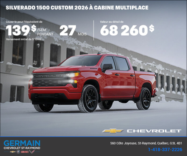 Procurez-vous le Chevrolet Silverado 1500 2026