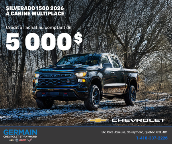 Procurez-vous le Chevrolet Silverado 1500 2026