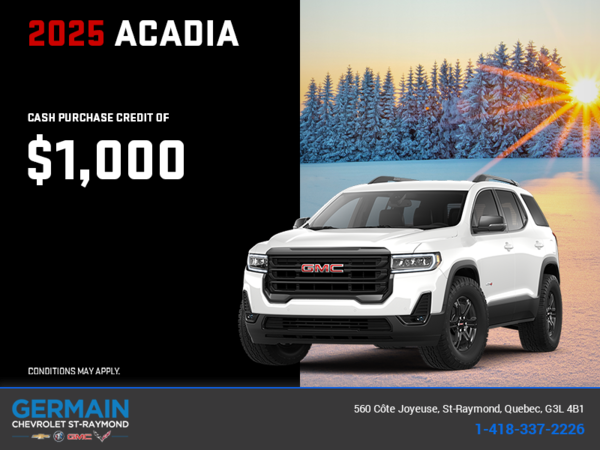 The 2025 GMC Acadia