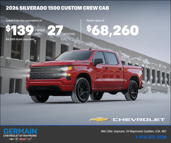 Get the 2026 Chevrolet Silverado 1500